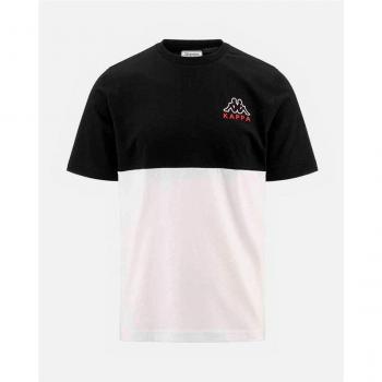 Camisa Kappa Edwin Negro y Blanco Hombre