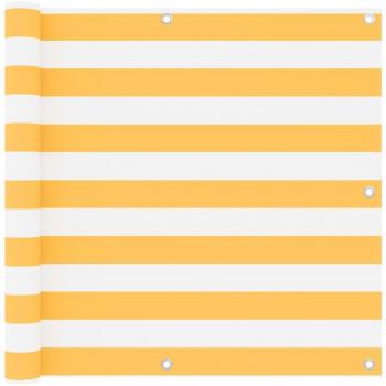 Pantalla Balcón Blanco Amarillo Oxford 90×500 cm