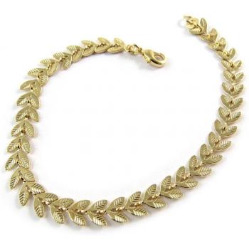 Les Trésors De Lily Gold Wheat Ear Wristlet