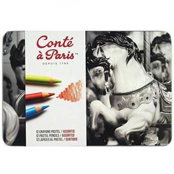 Boîte De 12 Crayons Pastel Assortis