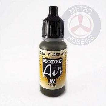Vallejo Modèle Air Uja Vert Olive 17 Ml