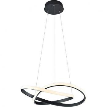 Lampada a sospensione LED nera dimmerabile 3 livelli
