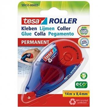 Ricaricabile Rullo Colla tesa EcoLogo 8,4mm x 14m