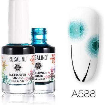 ROSALIND 12ml Gel de Manicura Floral de Hielo Base Blanca Copos de Nieve 1029 #30