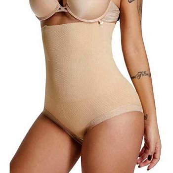 SURE YOU LIKE Women High Waist Shapewear Tummy Control Body Shaper Panties Butt Underwear (Beige, Tag M/L=UK(8-12))