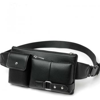 Riñonera portátil para hombre con bolsillos múltiples