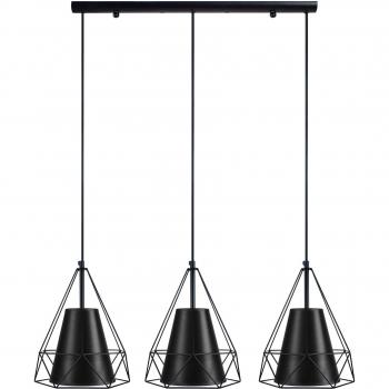 Lampe d’Intérieur TOSEL GALLIPOLI – Noir, 70x100 cm, 3 Lumières