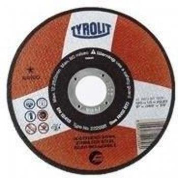 Tyrolit Discos de Corte para Metal/Inox, 222896, 125 x 1.0 x 22.23 mm, A60R-Bfinox, Caja de 25