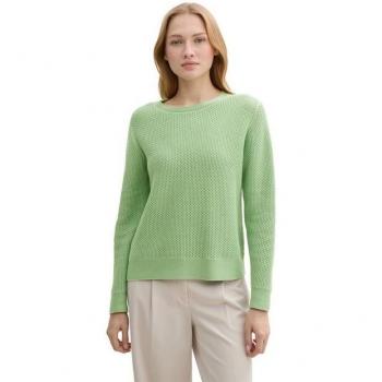 TOM TAILOR Strickpullover mit Rundhalsausschnitt, XS