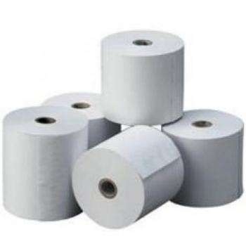 Rollo de papel térmico para impresora de tickets 57x55