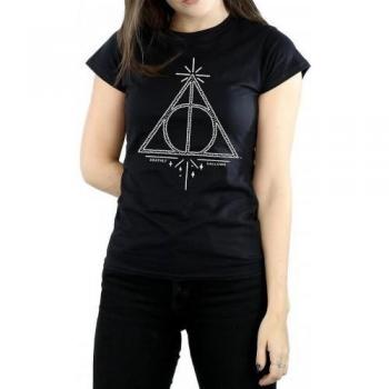 Deathly Hallows Women's Cotton T-Shirt by Harry Potter