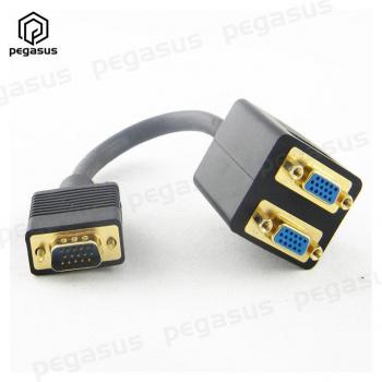 Convertidor VGA macho a doble VGA hembra