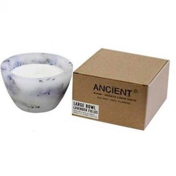 Natural Lavender Candle with Real Flowers