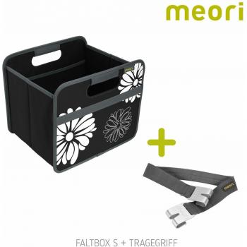 Schwarzer Regalkorb “Flower Style” – platzsparend