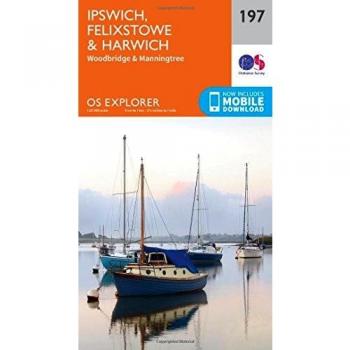 Ordnance Survey Map of Ipswich, Felixstowe & Harwich