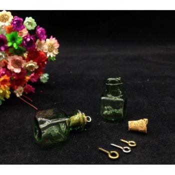Botellas de Deseo Cuadradas 14*23*23mm con Tapa de Corcho