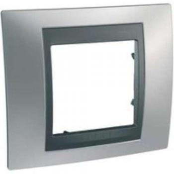 Marco Top 1 Elemento Cromo Satinado Schneider Electric U66.002.238