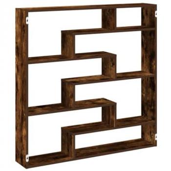 DEvidaxl Vidaxl cube shelf with 7 compartments in brown oak-effect wood