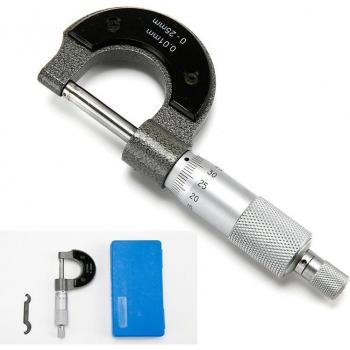 Micromètre 0-25mm en alliage mat dur