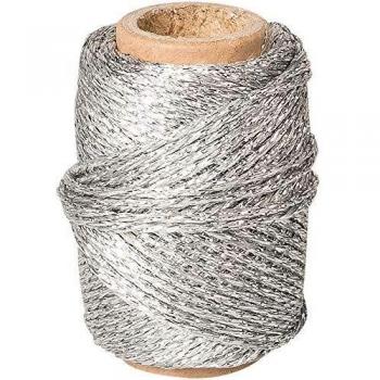 4 x Knorr prandell Dekoschnur Metallic 1,5mmx20m silber