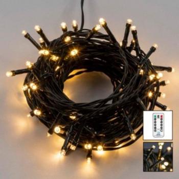 Außenlichtkette HI – 80 warmweiße LEDs, Remote Control