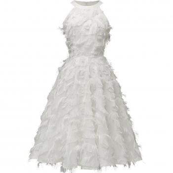 Robe de Noël avec glands et dentelle