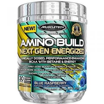Muscletech Performance Series Amino Build Next Gen Energie‑Boost – 30 Dosen – Concordtraube – 270 g
