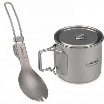 Set de Tazas Titanio Ultraligeras 420ml – Edición Especial