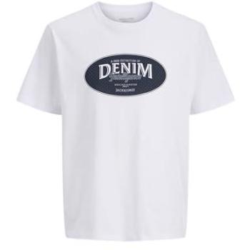 Jack & Jones T‑shirt Denim « Dover » – Blanc (M)