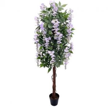 Planta decorativa cemento tejido 150 cm