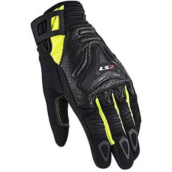 Guanti Moto Donna Estivi LS2 All Terrain, Nero/Giallo, taglia XS