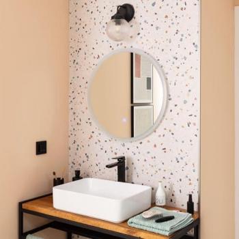 Miroir lavabo LED Minna 60 cm, anti-buée, blanc neutre