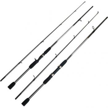 Caña de Pesca de Carbono 1.8m, Doble Segmento, Potencia M
