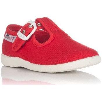 Vulladi 1200-051 Sandalia de Lona Roja para Niña