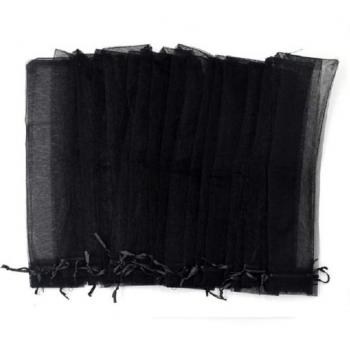 100pcs Assorted Color Silk Pouches for Hand Fans