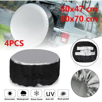 Universal 4PCS Soft Oxford Cloth 210D Car Tire Cover
