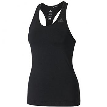 Adidas D2M Tank Solid Damen-T-Shirt, Schwarz, XS