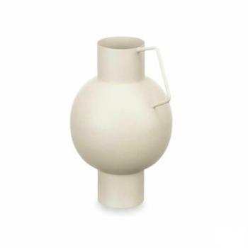 Vaso in Acciaio Marrone Chiaro a Forma Sferica 15x23x13 cm