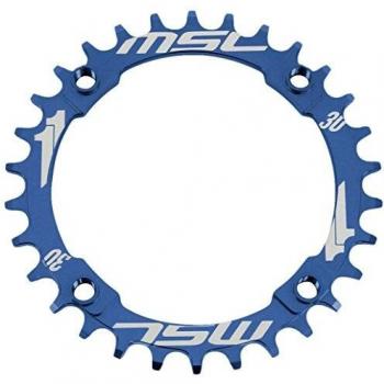 Msc Plato CNC Alu 7075 4 pernos 104 mm estrecho ancho azul 30