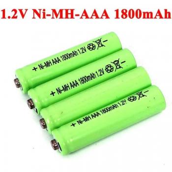 1800mAh NiMH AAA Rechargeable Batteries 1.2V for Remote Control Toys
