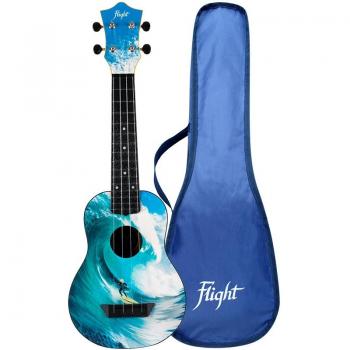 Flight TUS-25 Surf-Design Reise-Ukulele