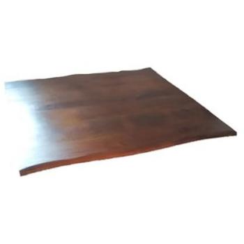 Set di 2 Piani in Mango 80x80 con Bordo Irregolare