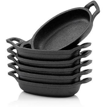 BBQ-Toro Gusseisen Grillpfannen Set (6 Stück)