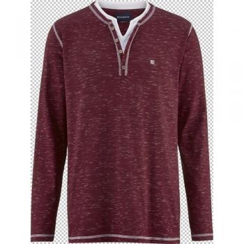 GIVIRA Babista Herren Langarmshirt Bordeaux