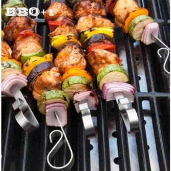 Flat Wooden Handle BBQ Skewers