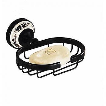 Solid Brass Bath Soap Tray with Porcelain Base