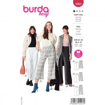 Pantalon droit « Easy Fit » – Burda 5960
