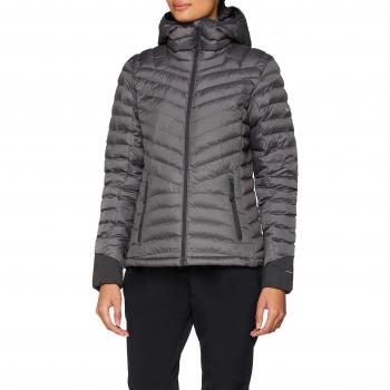 Columbia Windgates Kapuzenjacke für Damen, isolierte Jacke, Polyester, Schwarz (Shark Heather)