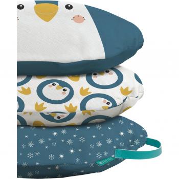 Puffs de Suelo Infantil Pingüino