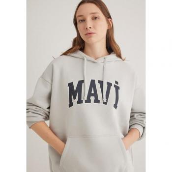 Mavi Damen Kapuzenpullover mit Logo